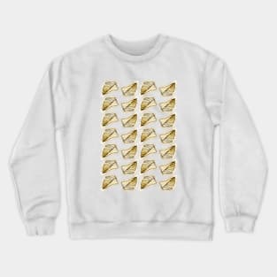 Brie Cheese Pattern Crewneck Sweatshirt